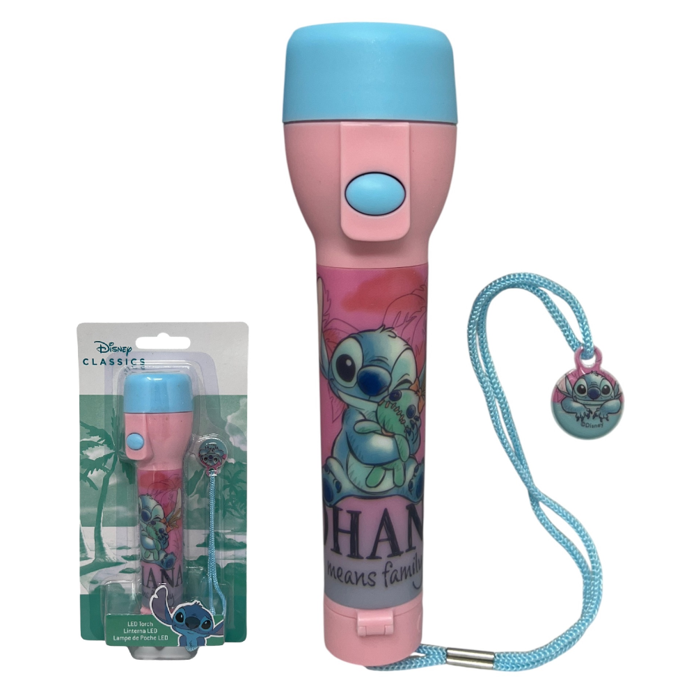 Torcia LED Stitch DISNEY a Batterie Confezione Regalo - St00047
