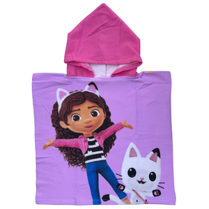 Poncho Mare Gabby's Dollhouse 100 X 50 CM Accappatoio per Bambini 100% Pl - Gab36-0427
