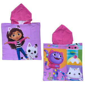 Poncho Mare Gabby's Dollhouse 100 X 50 CM Accappatoio per Bambini 100% Pl - Gab36-0427