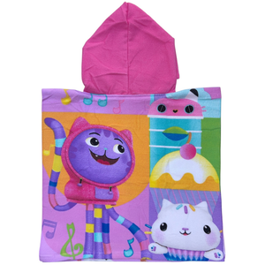 Poncho Mare Gabby's Dollhouse 100 X 50 CM Accappatoio per Bambini 100% Pl - Gab36-0427