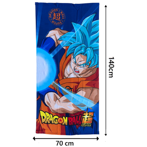 Telo Mare Dragon Ball Super Asciugamano da Spiaggia per Bambini in Microfibra di Poliestere CM 140x70 - Db24-002