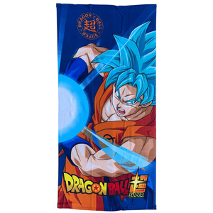 Telo Mare Dragon Ball Super Asciugamano da Spiaggia per Bambini in Microfibra di Poliestere CM 140x70 - Db24-002