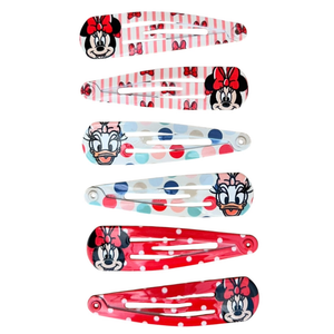 Set Mollette Minnie DISNEY Modello Clic Clac 6 Pezzi Accessori per Capelli - 3061