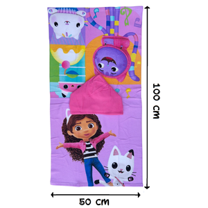 Poncho Mare Gabby's Dollhouse 100 X 50 CM Accappatoio per Bambini 100% Pl - Gab36-0427