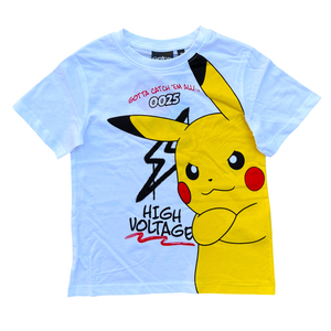 T-Shirt Pikachu Pokémon in Cotone Jersey Maglietta Maniche Corte - Ye10268