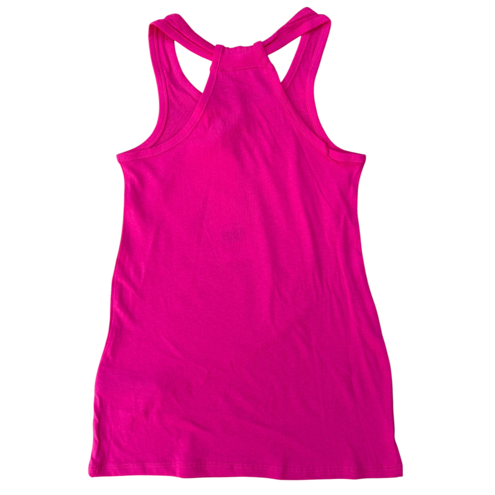 Vestitino Barbie Mattel Scamiciata Abito Smanicato in Cotone Dettagli Glitterati - Ye10025.fucsia