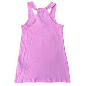 Vestitino Barbie Mattel Scamiciata Abito Smanicato in Cotone Dettagli Glitterati - Ye10025.rosa