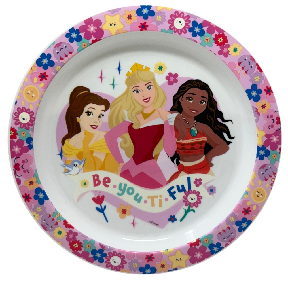 Piatto Piano Principesse DISNEY Stoviglia 22 CM in Plastica Riutilizzabile Adatto Al Microonde e in Lavastoviglie - St82047