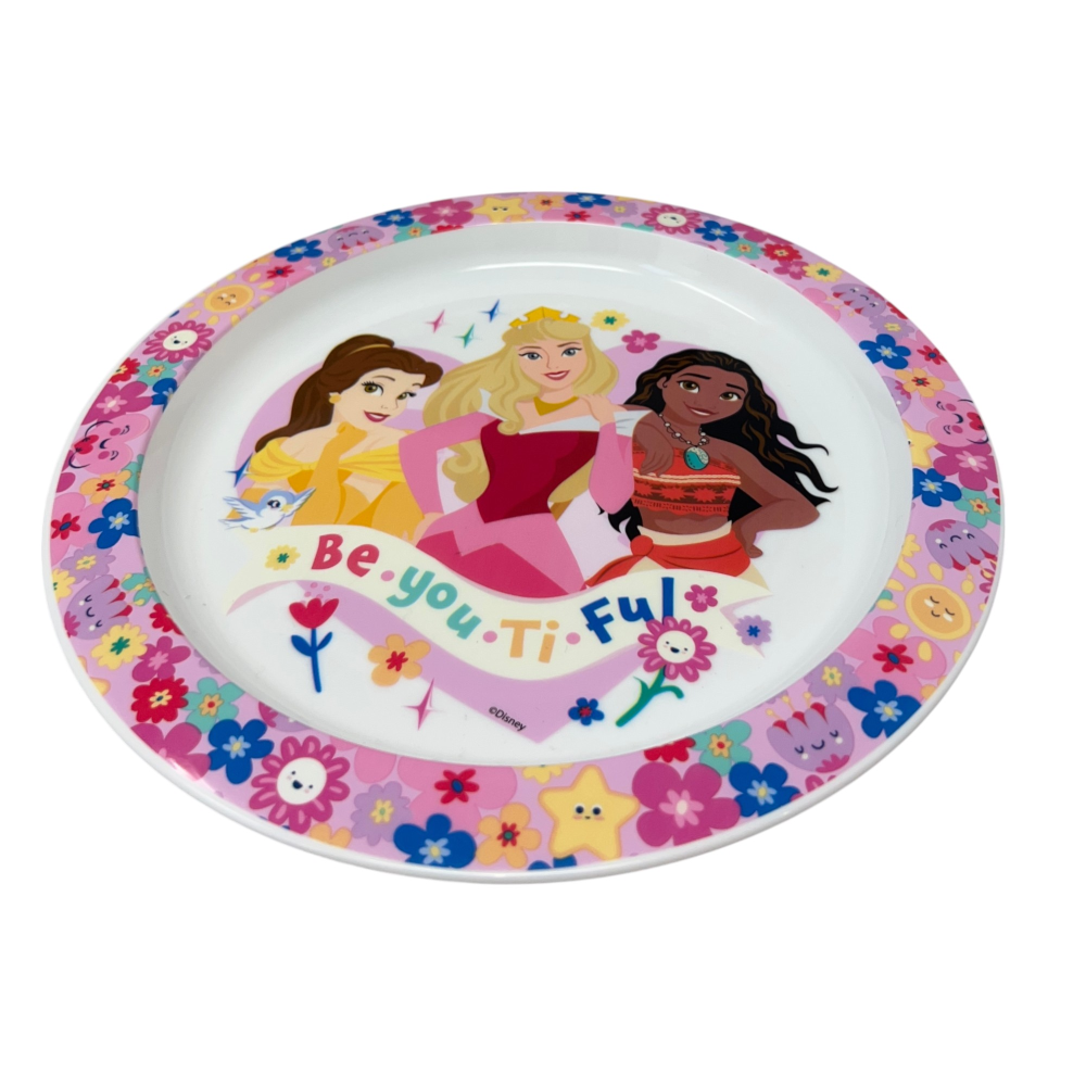 Piatto Piano Principesse DISNEY Stoviglia 22 CM in Plastica Riutilizzabile Adatto Al Microonde e in Lavastoviglie - St82047