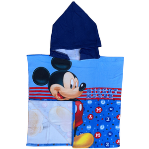 Poncho Mare Topolino DISNEY 100 X 50 CM Accappatoio per Bambini 100% Pl - Mic36-5185