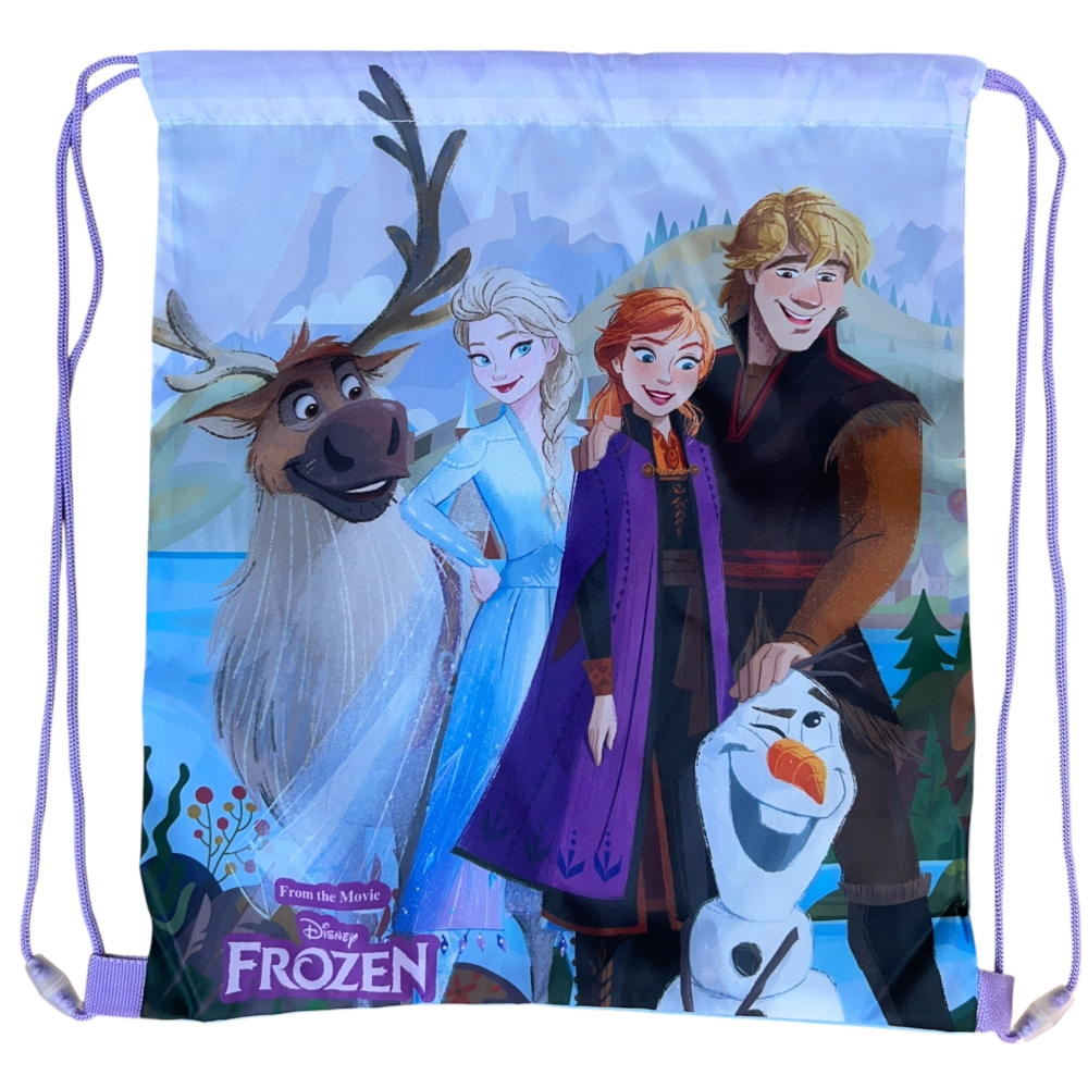 Sacca Frozen DISNEY Borsa Sportiva Tempo Libero con Chiusura a Coulisse 40x35 CM -  Fro36-0781