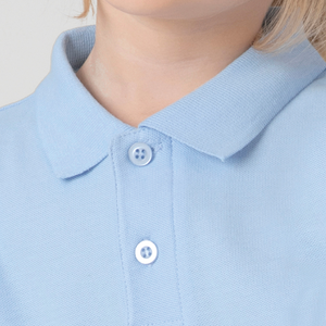 Polo T-Shirt Maglietta Divisa Scolastica Bianca Manica Lunga Taglie da 1 a 14 Anni