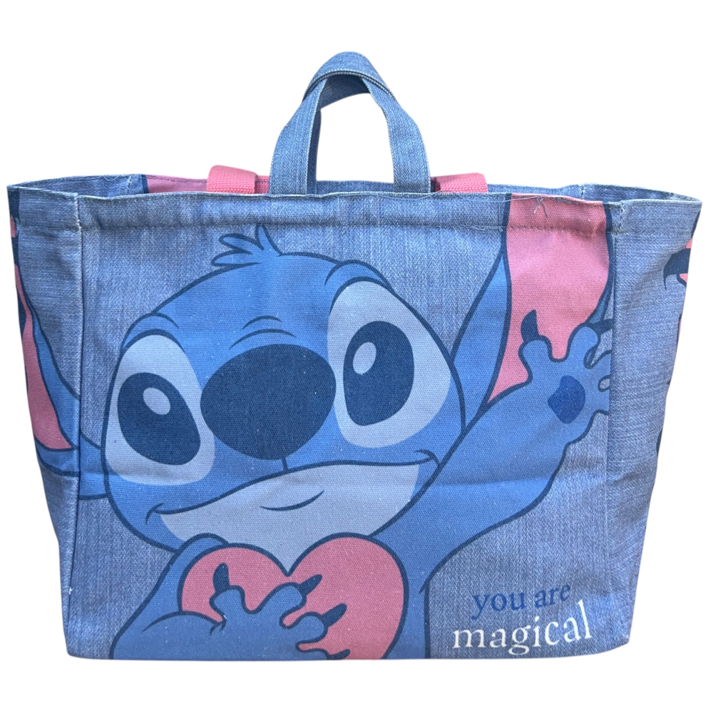 Borsa con Manici Stitch DISNEY Shopper con Tracolla Borsa Mare Tempo Libero - D11426mc