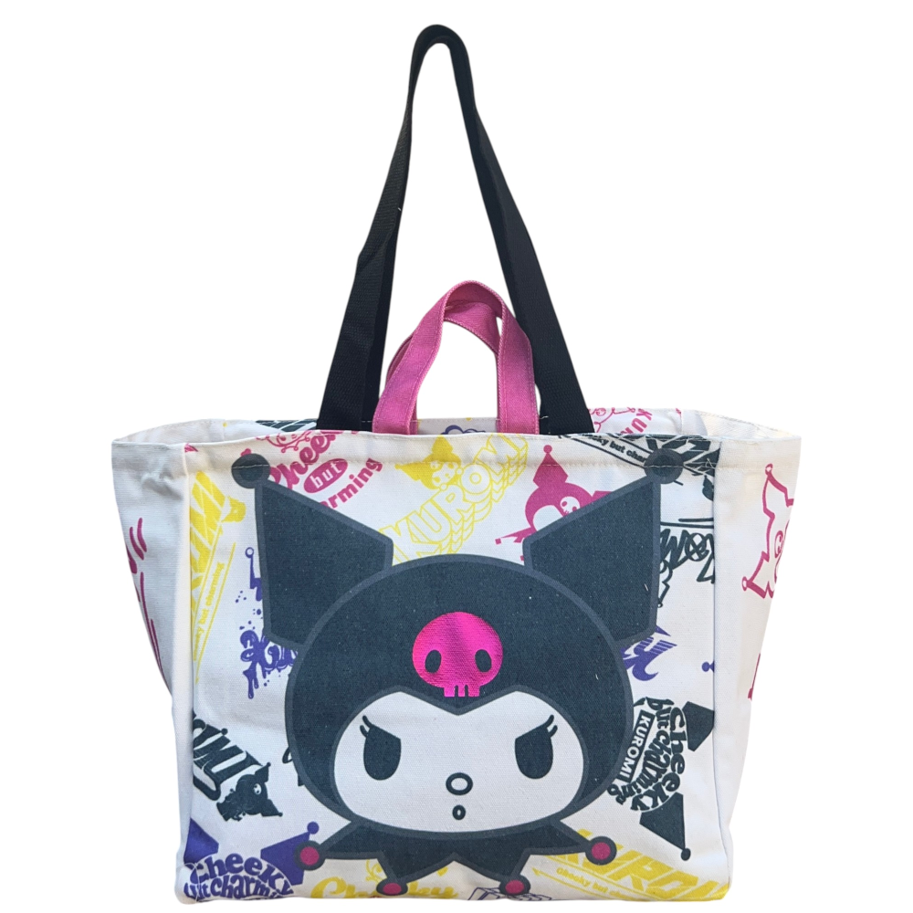 Borsa con Manici Kuromi Sanrio Shopper con Tracolla Borsa Mare Tempo Libero - H11437mc