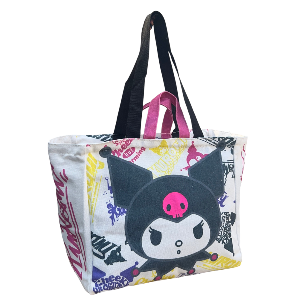 Borsa con Manici Kuromi Sanrio Shopper con Tracolla Borsa Mare Tempo Libero - H11437mc