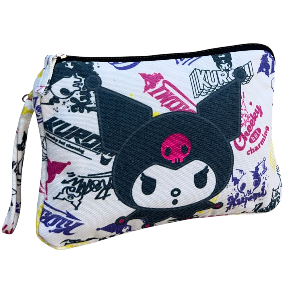 Beauty Case Kuromi Sanrio Pochette Mare con Laccetto Organizer Borsa - H11438mc