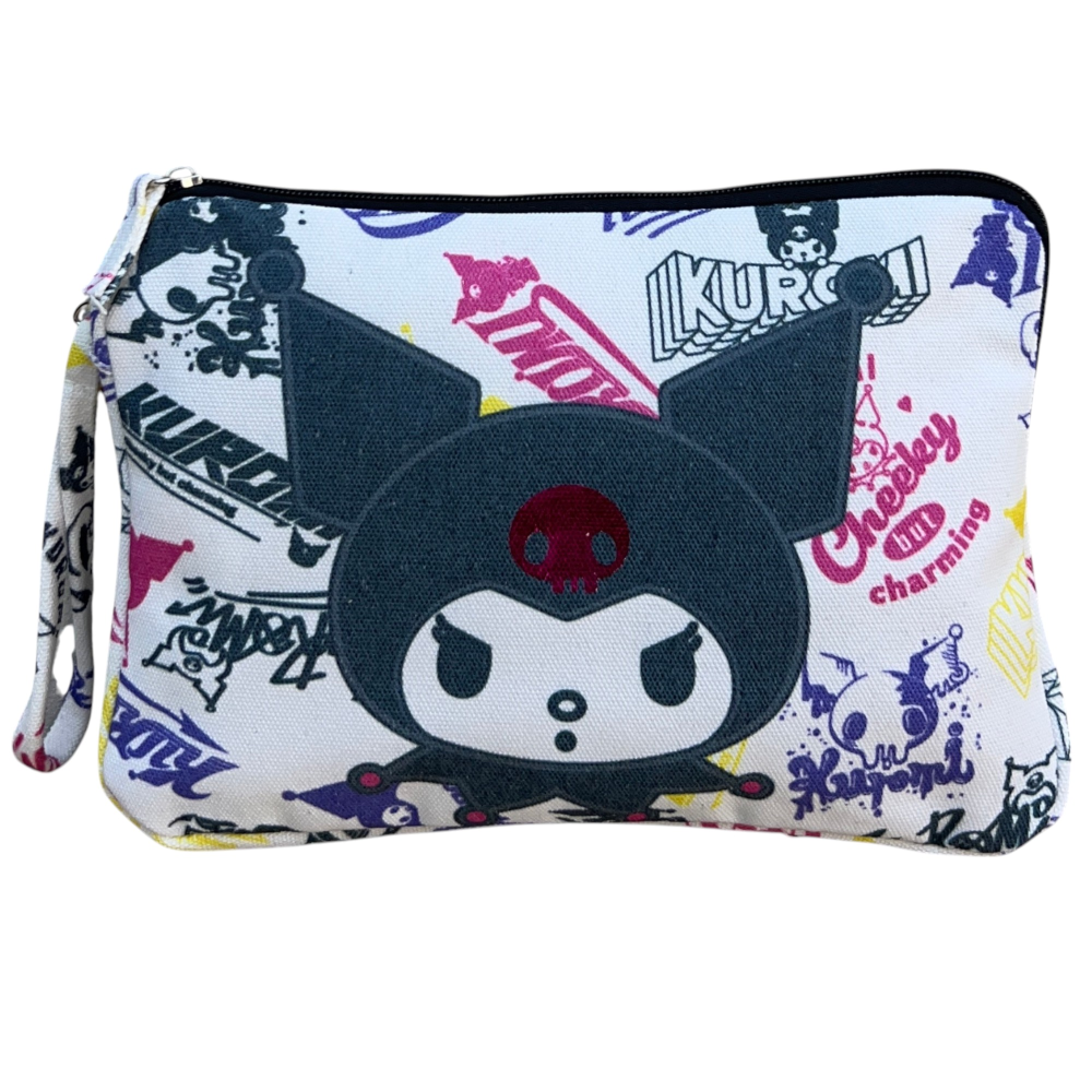 Beauty Case Kuromi Sanrio Pochette Mare con Laccetto Organizer Borsa - H11438mc