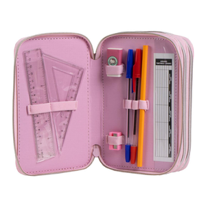Astuccio Scuola Hello Kitty Sanrio Multiscomparto 3 Zip Portacolori Giotto - 1654