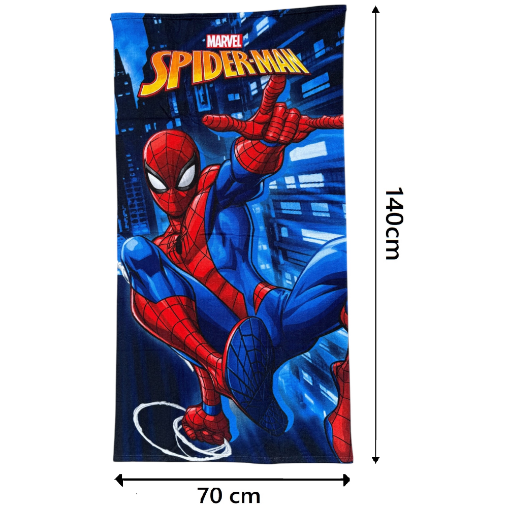 Telo Mare Spiderman MARVEL Asciugamano per Bambini in Microfibra CM 140x70 - Je11529cg