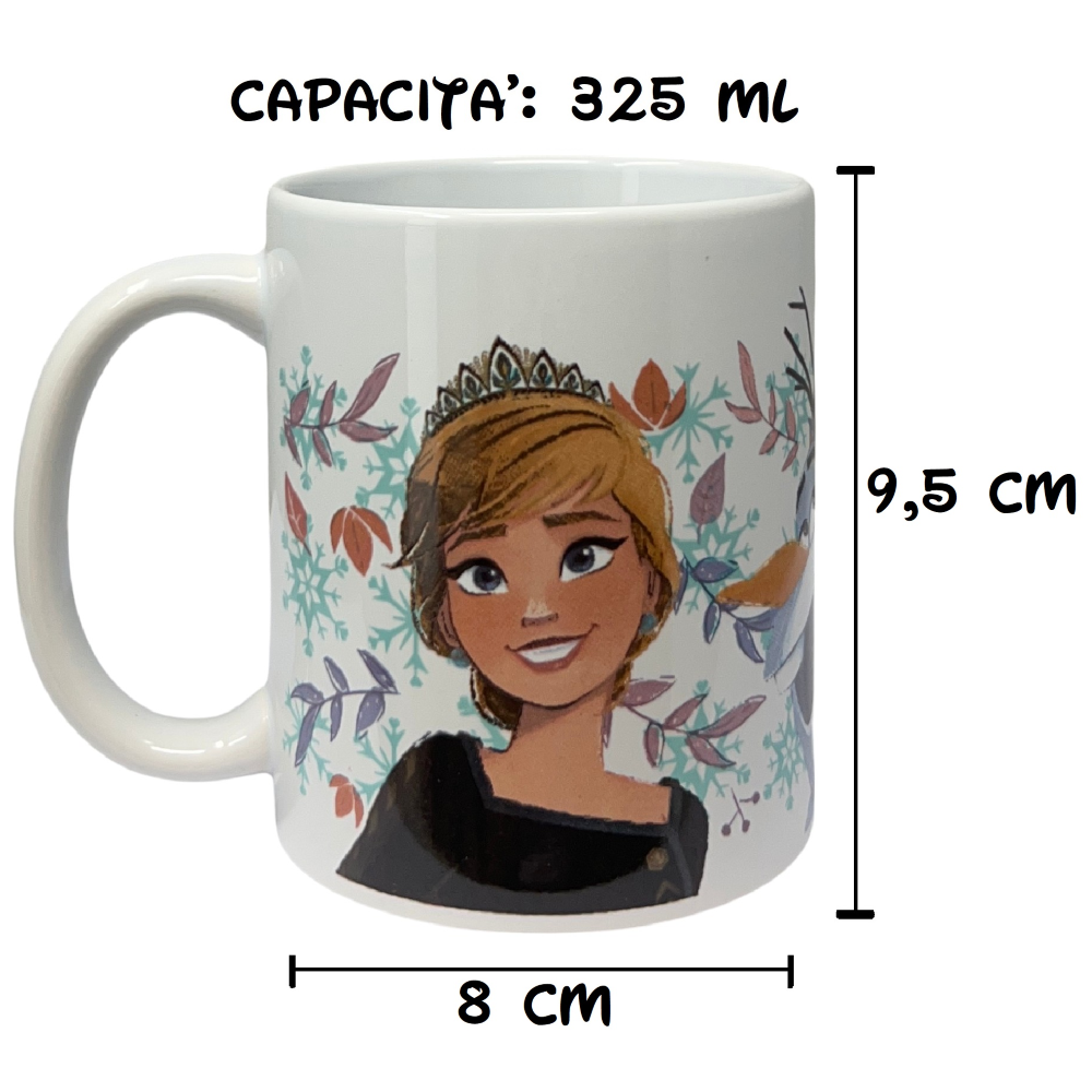 Tazza in Ceramica Frozen Ii DISNEY Modello Mug 325 Ml in Confezione - 83065