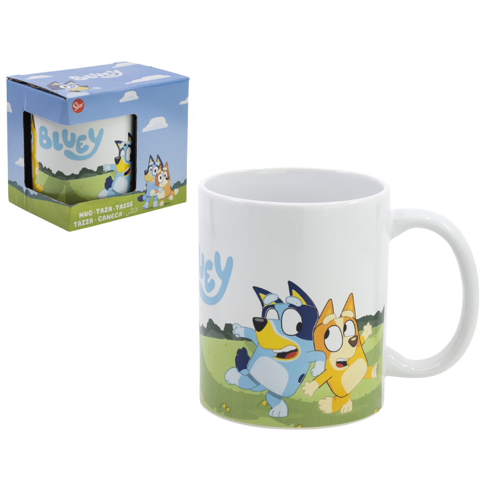 Tazza in Ceramica Bluey e Bingo Modello Mug 325 Ml in Confezione - 83062