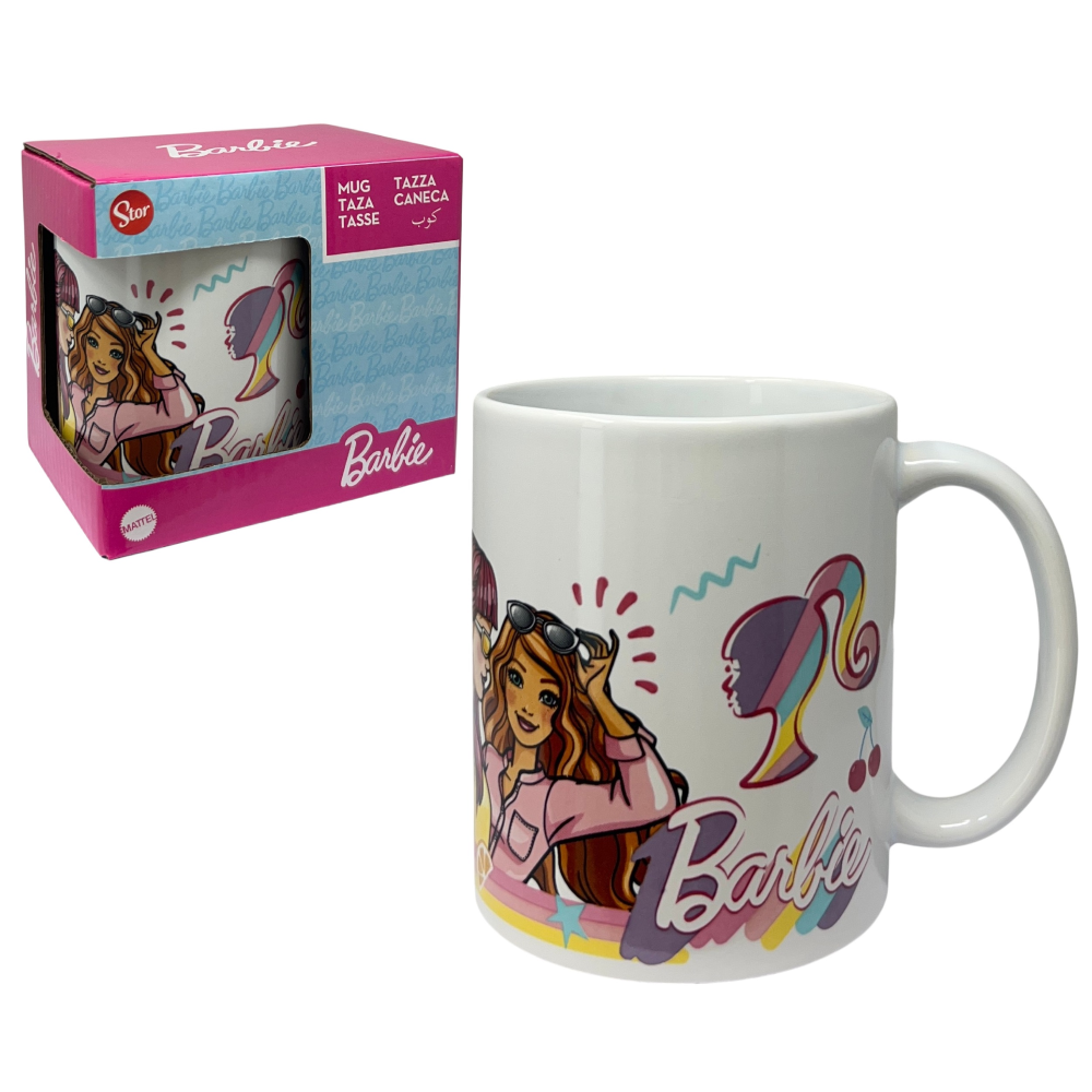 Tazza in Ceramica Barbie Mattel Modello Mug 325 Ml in Confezione - 88154