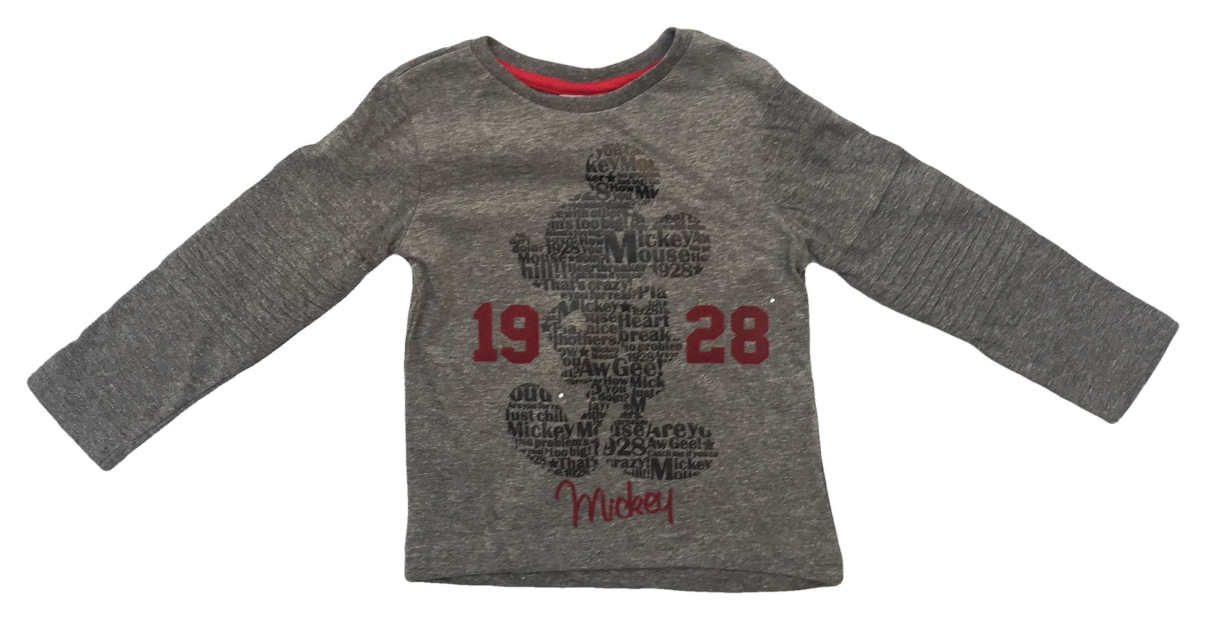 T-Shirt Topolino DISNEY Bambino Maglietta Sun City Taglie 3/8 Anni - Rh1310grigio