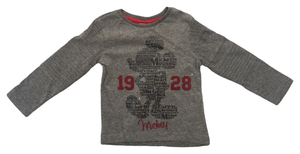 T-Shirt Topolino DISNEY Bambino Maglietta Sun City Taglie 3/8 Anni - Rh1310grigio