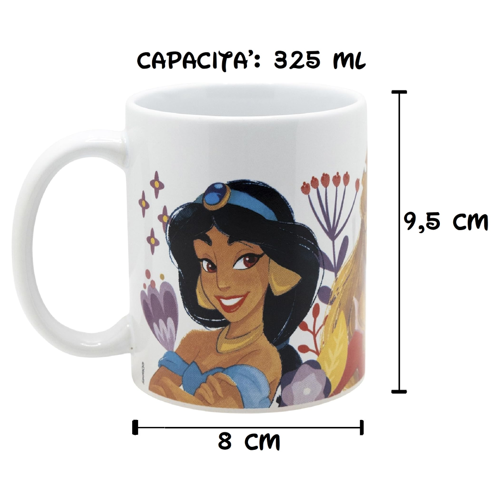 Tazza in Ceramica Principesse DISNEY Modello Mug 325 Ml in Confezione - 83068