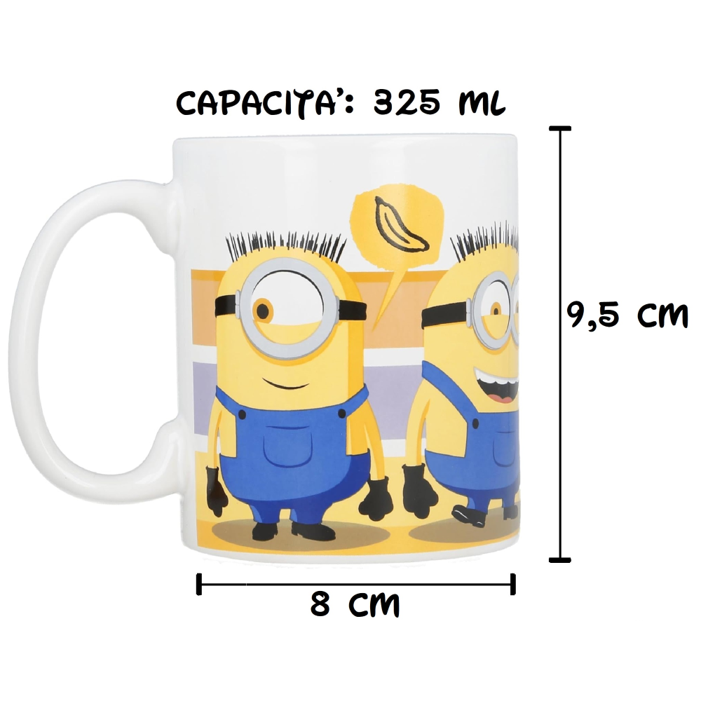 Tazza in Ceramica Minions Cattivissimo Me Modello Mug 325 Ml in Confezione - 83069