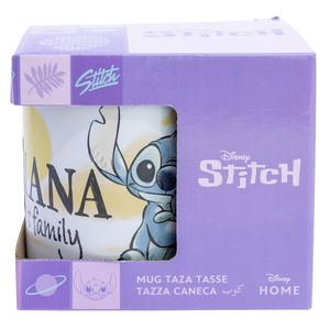 Tazza in Ceramica Stitch e Angel DISNEY Ohana Modello Mug 325 Ml in Confezione - 83073