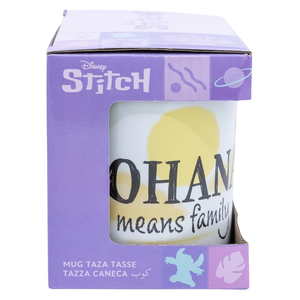 Tazza in Ceramica Stitch e Angel DISNEY Ohana Modello Mug 325 Ml in Confezione - 83073