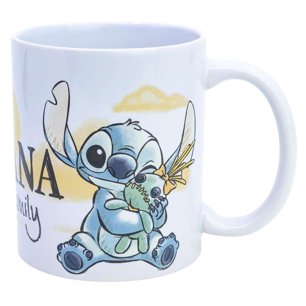 Tazza in Ceramica Stitch e Angel DISNEY Ohana Modello Mug 325 Ml in Confezione - 83073