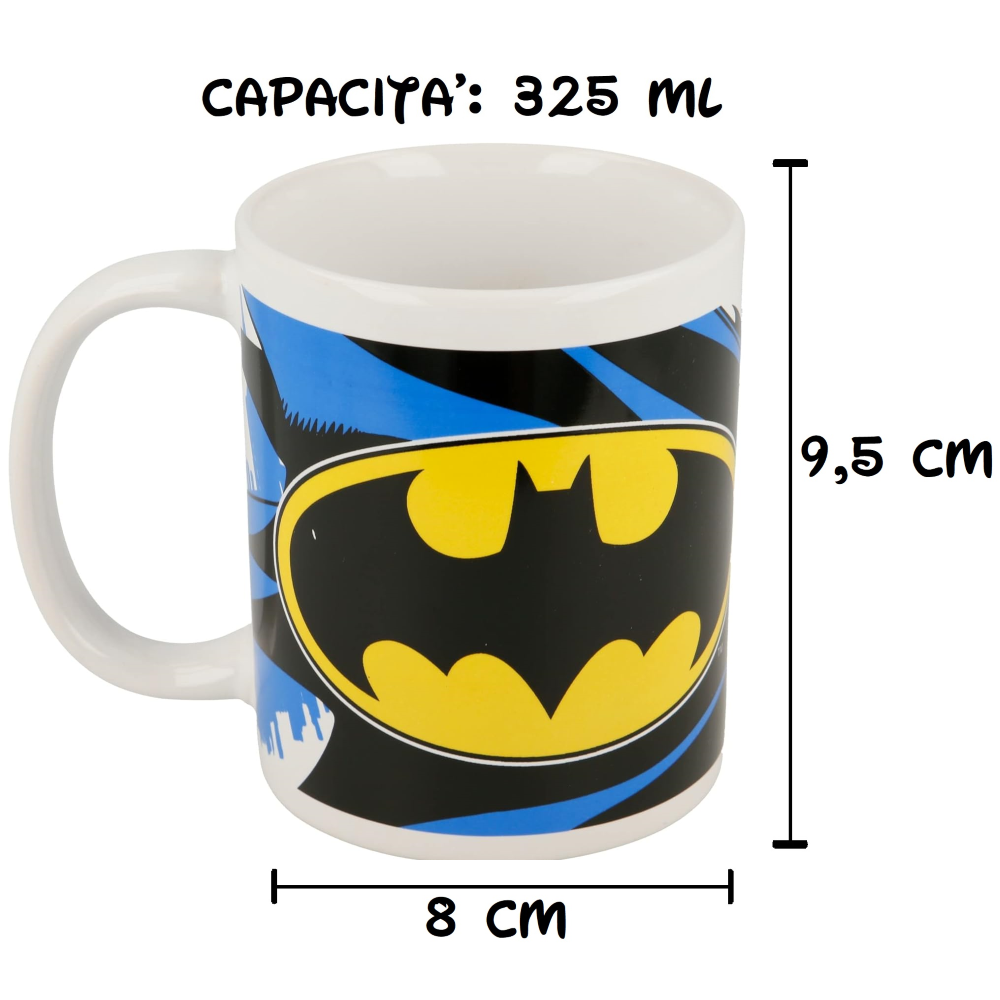 Tazza in Ceramica Batman DC Modello Mug 325 Ml in Confezione - 83075