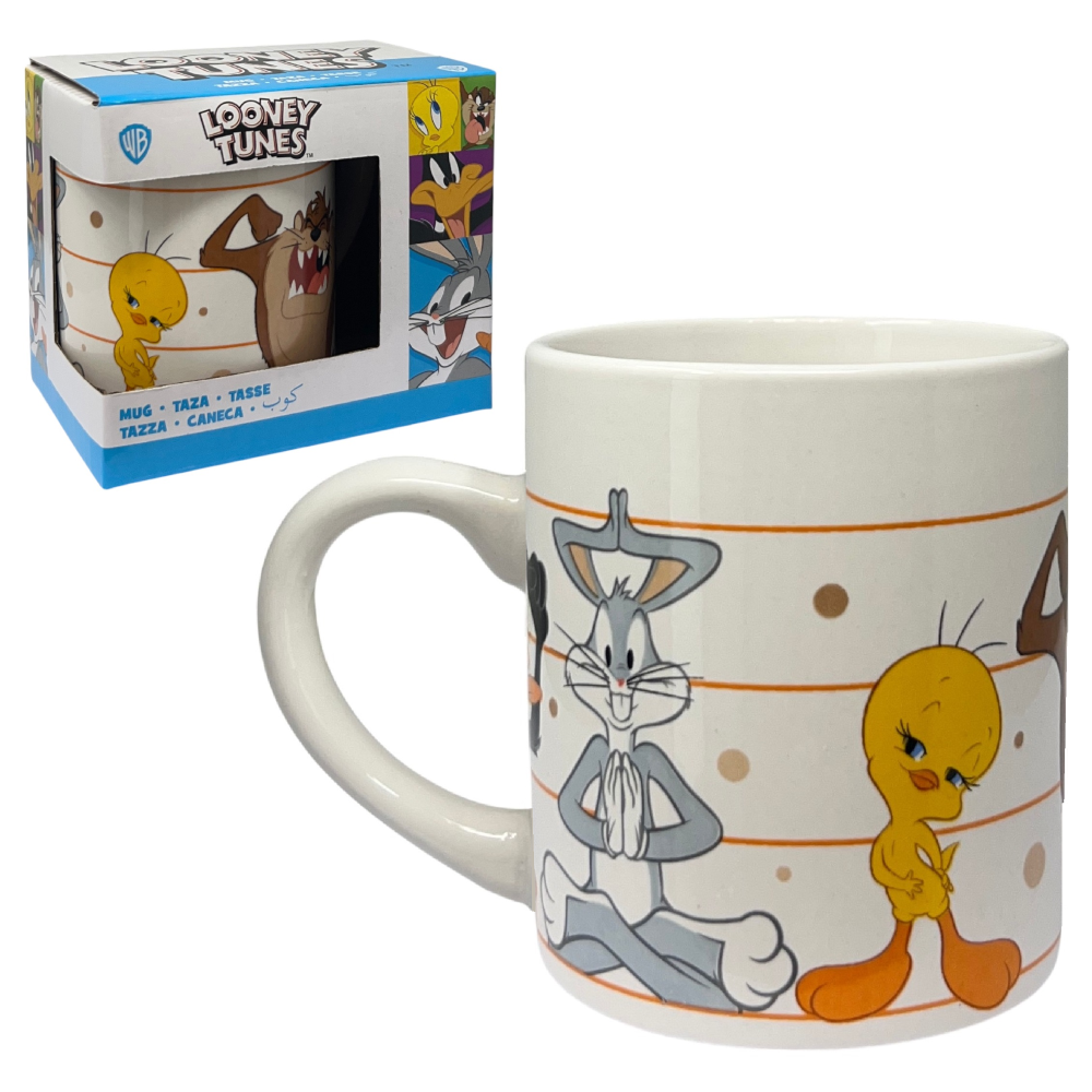 Tazza in Ceramica Looney Tunes Modello Mug 237 Ml in Confezione per Bambini - 83060