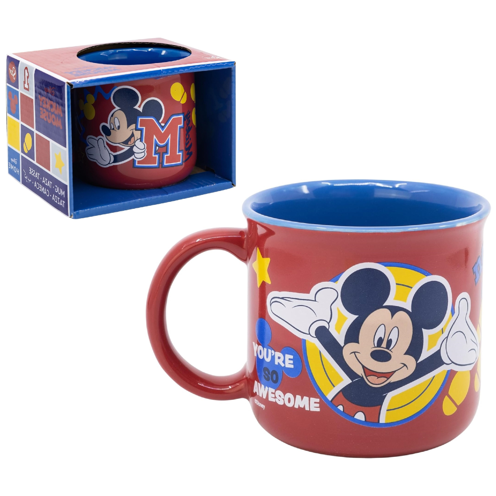Tazza Topolino DISNEY Modello Mug Doppio Colore 355 Ml in Confezione- 83056