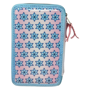 Astuccio Scuola 3d Frozen DISNEY Elsa Anna Multiscomparto 3 Zip Pastelli Fila Pennarelli Giotto - Fr0632