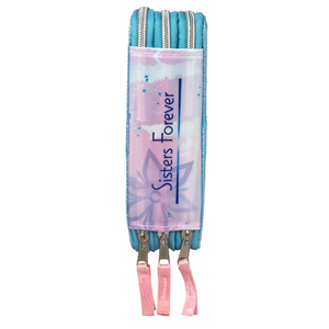 Astuccio Scuola 3d Frozen DISNEY Elsa Anna Multiscomparto 3 Zip Pastelli Fila Pennarelli Giotto - Fr0632
