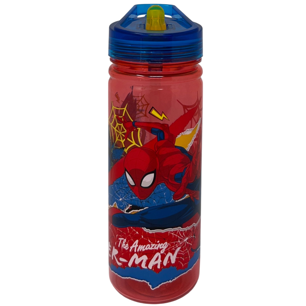 Borraccia Ecozen Spiderman MARVEL in Tritan Bottiglia con Beccuccio Ripiegabile 580 Ml -83213