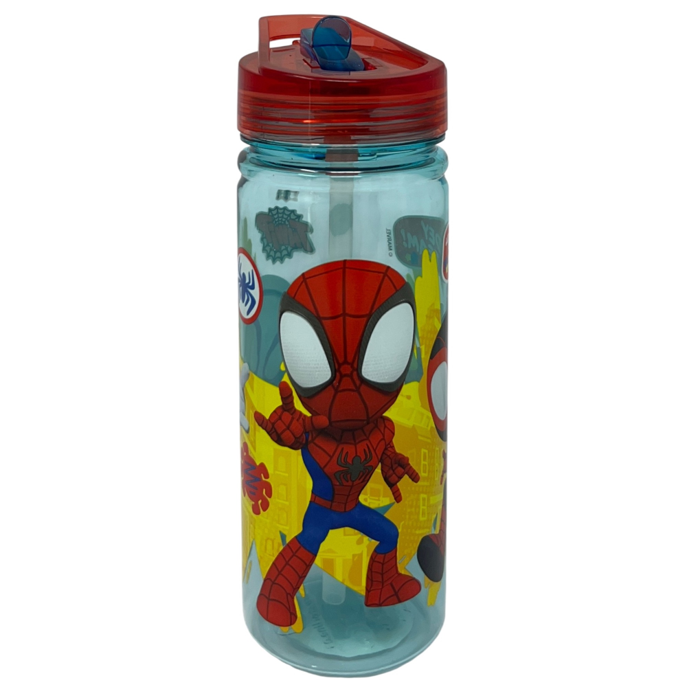 Borraccia Ecozen Spidey MARVEL in Tritan Bottiglia con Beccuccio Ripiegabile 580 Ml -83217
