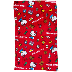 Plaid Hello Kitty Sanrio in Coral Fleece Morbida e Calda Coperta 140 X 90 CM - H09882mc