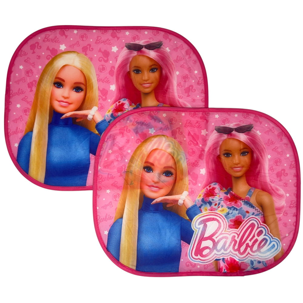 Tendine Parasole Laterali Barbie Mattel Coppia di Tendine per Auto 44 X 33 CM Protezione Raggi Uv - 2078-4224