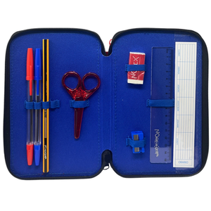 Astuccio 3 Zip Scuola Batman DC Multiscomparto Portacolori Giotto - 1004e4226