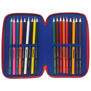 Astuccio 3 Zip Scuola Batman DC Multiscomparto Portacolori Giotto - 1004e4226