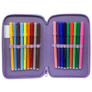 Astuccio 3 Zip Scuola Frozen DISNEY Multiscomparto Portacolori Giotto - 564797