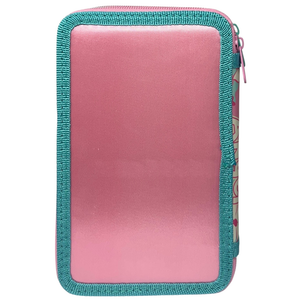 Astuccio 3 Zip Scuola Stitch e Angel DISNEY Multiscomparto Portacolori Giotto - 564801