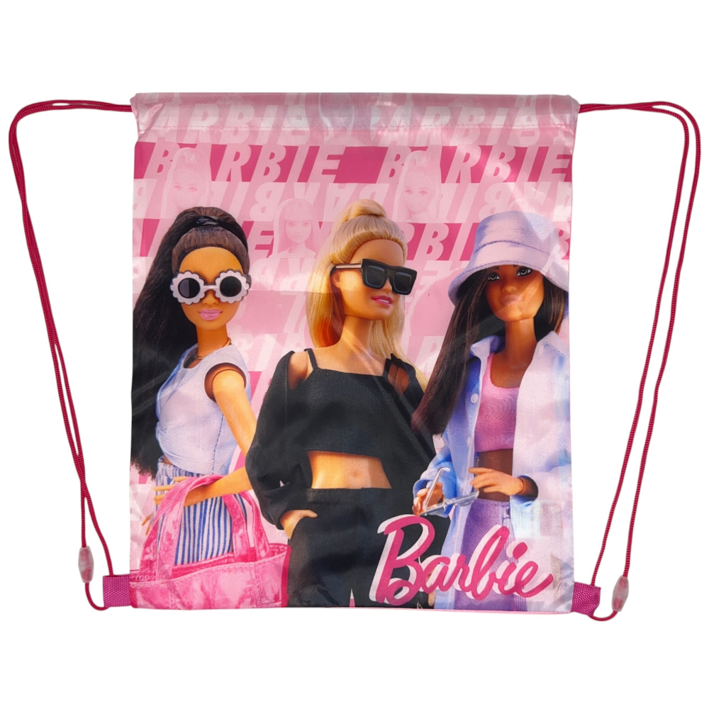 Sacca Barbie Borsa Sportiva Tempo Libero con Chiusura a Coulisse 40x35 CM -  Bar24-2070