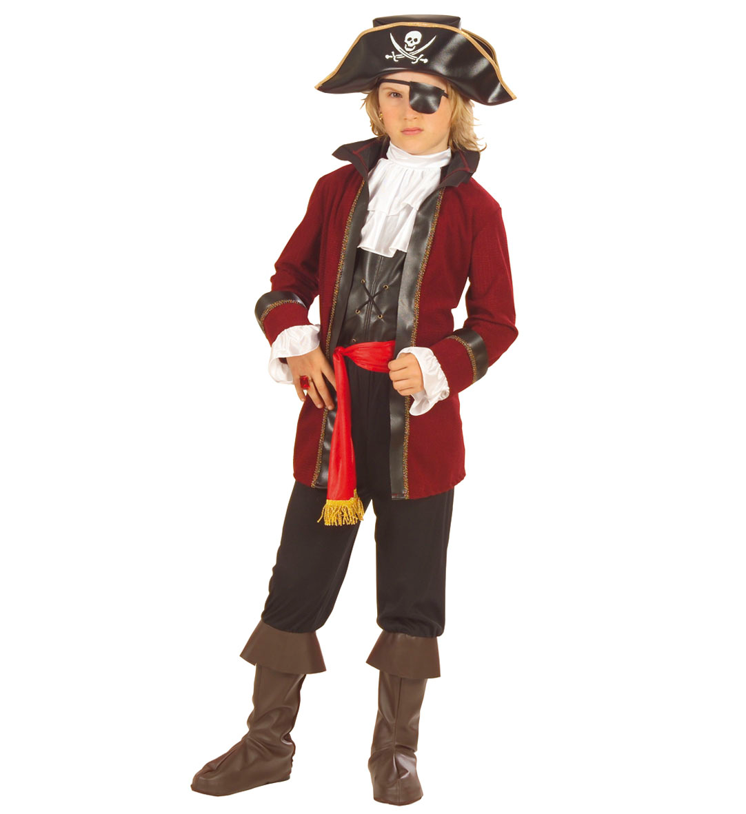 Costume Vestito Abito Travestimento Carnevale Halloween Bambino Pirata Dell'isola Del Tesoro - 5559
