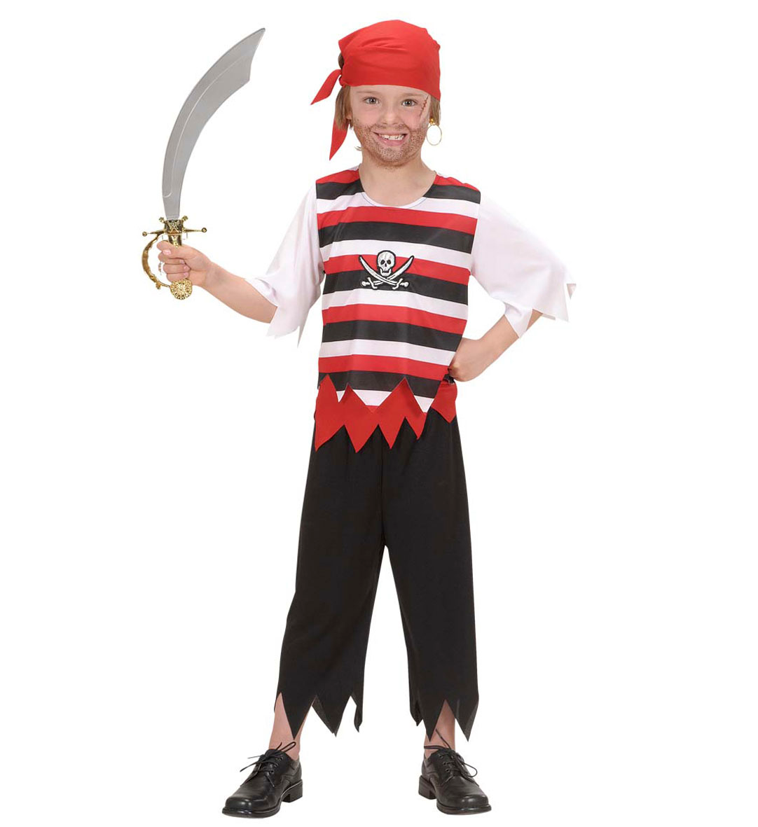 Costume Vestito Abito Travestimento Carnevale Halloween Bambino Pirata - 5854