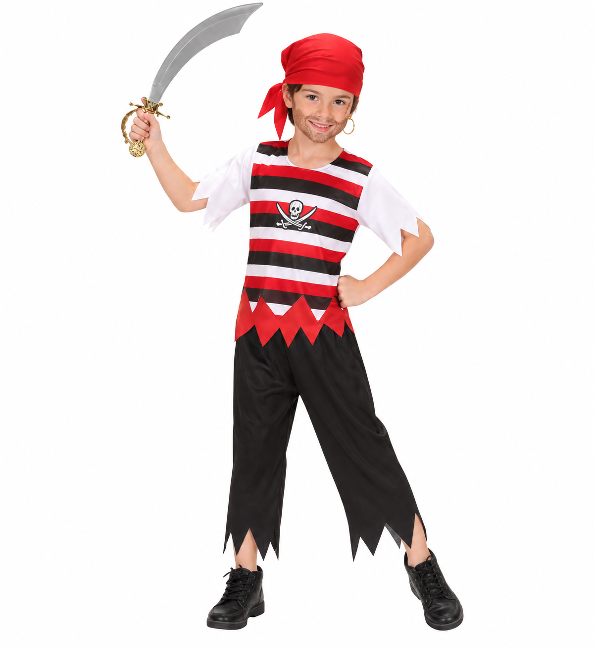 Costume Vestito Abito Travestimento Carnevale Halloween Bambino Pirata - 5854